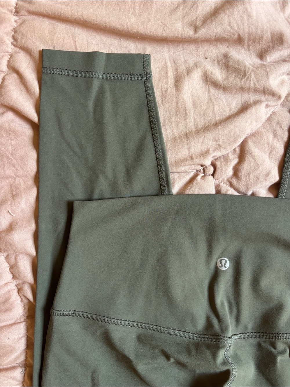 lululemon align crops in olive green - Picture 5 of 7